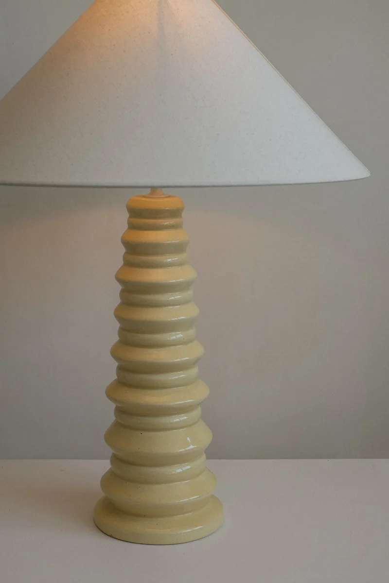Vintage Mid-Century French Ceramic Table Lamp
