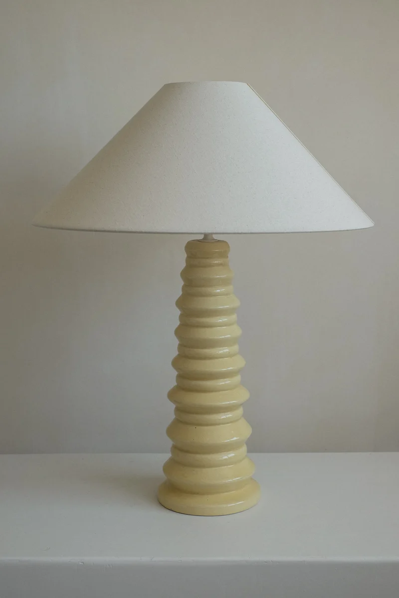 Vintage Mid-Century French Ceramic Table Lamp