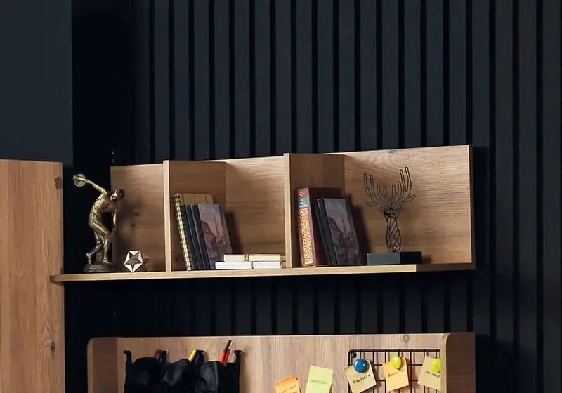 Ensemble complet de chambre moderne chêne DARK