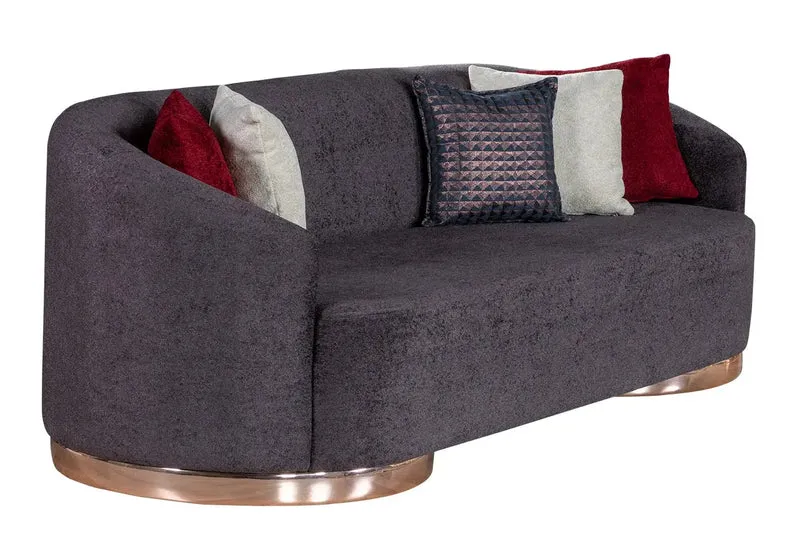 Ensemble canapé modern gris LEVANTE