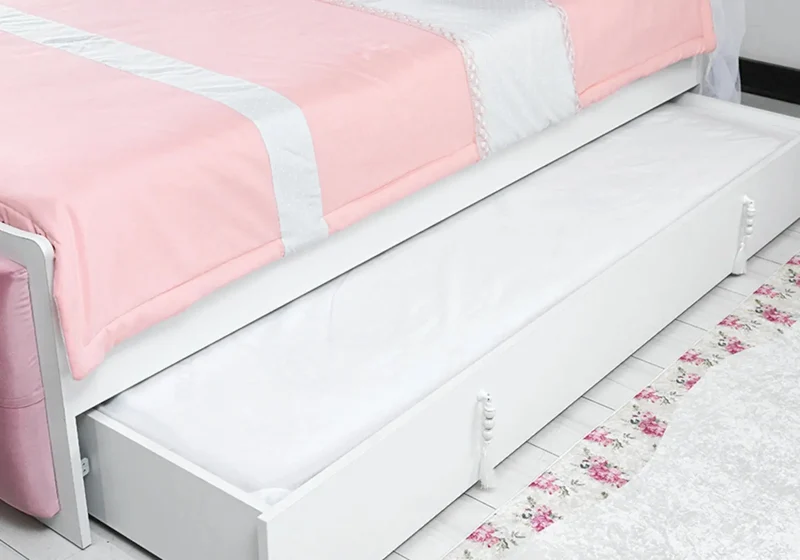 Ensemble complet de chambre moderne rose LUNA