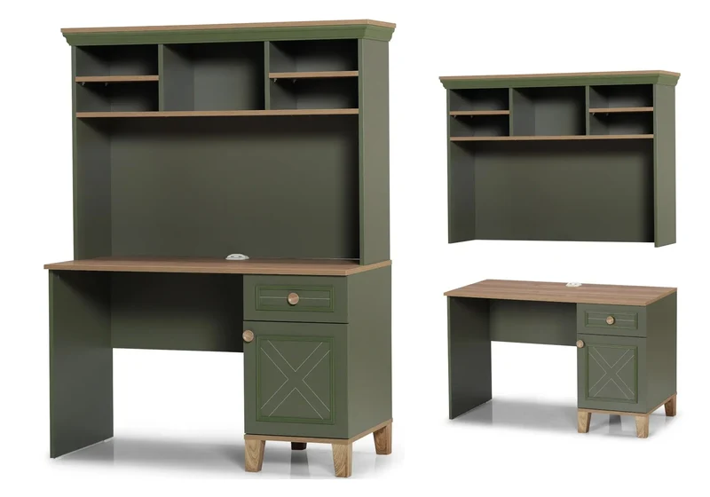 Ensemble complet de chambre moderne vert ATLAS