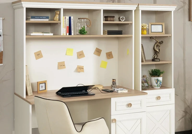 Ensemble complet de chambre moderne beige ATLAS