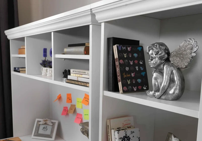 Ensemble de chambre pour jeune moderne blanc ANGEL