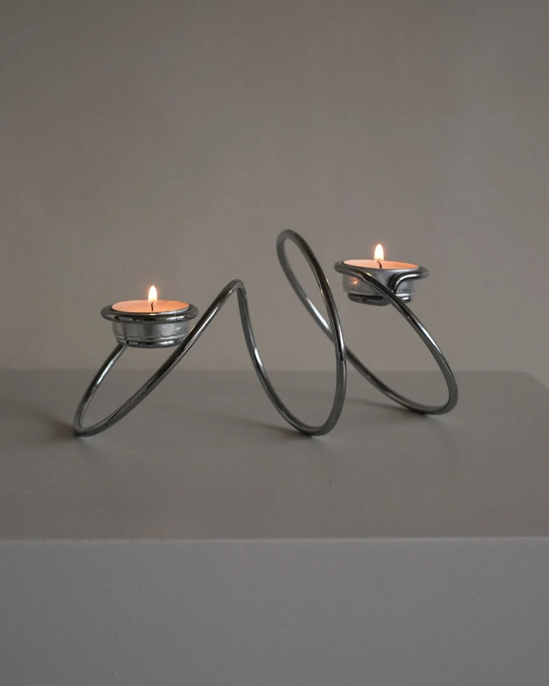 Chrome Candleholder