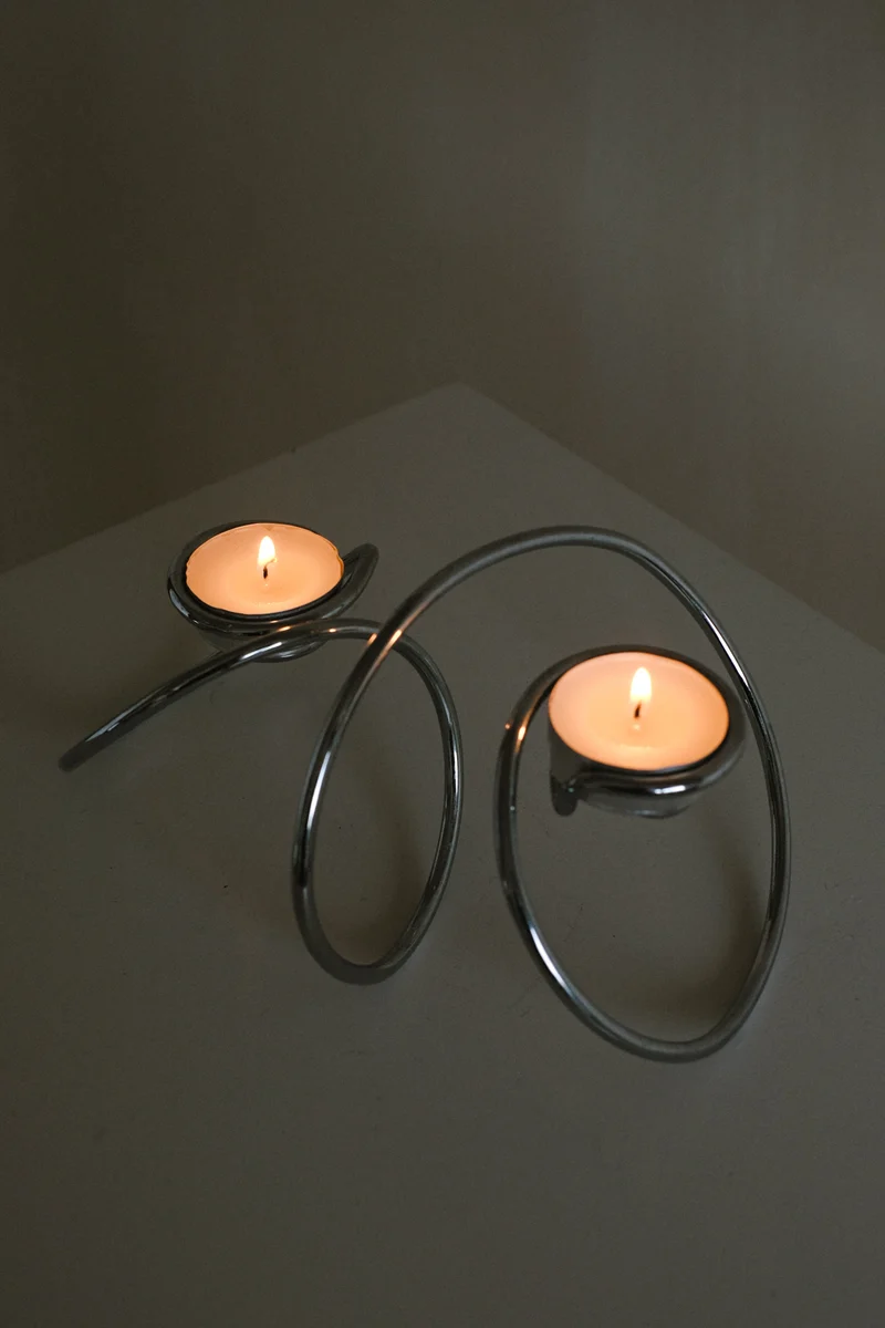 Chrome Candleholder