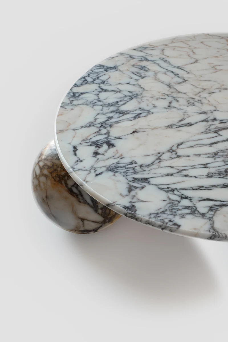 Sculptural Calacatta Viola Coffee Table