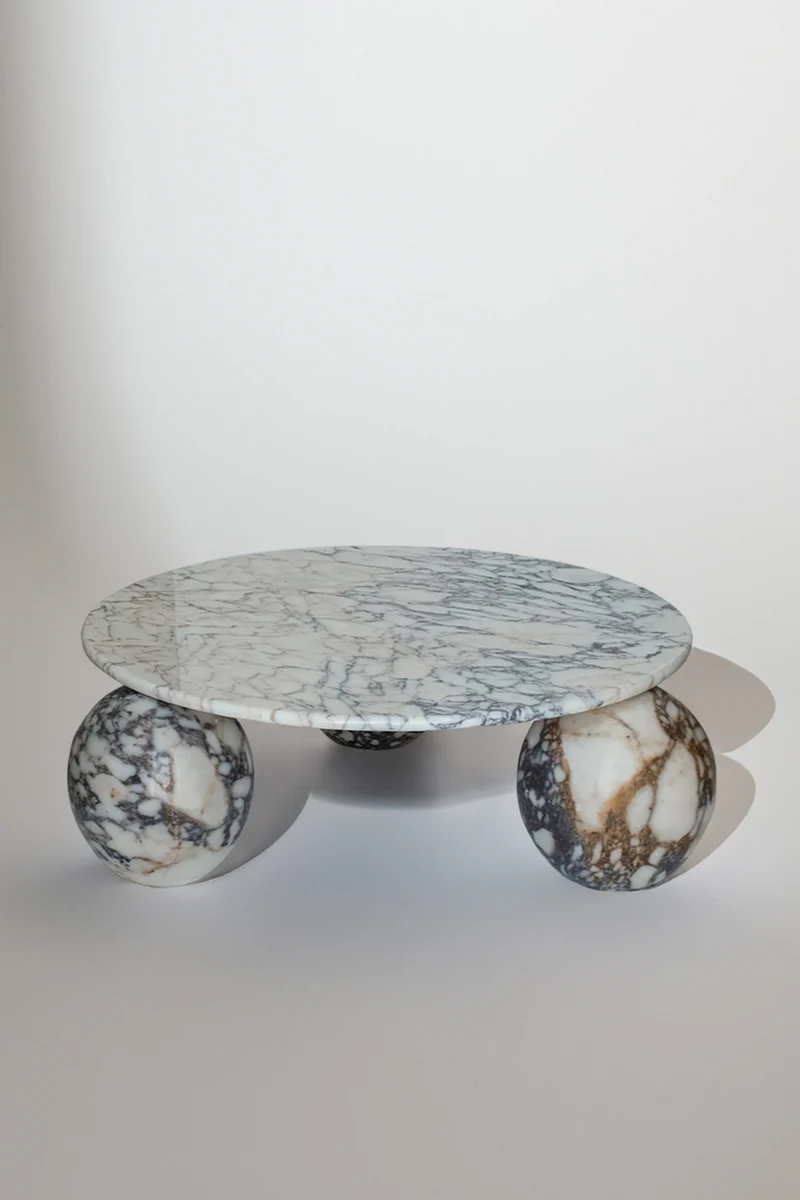 Sculptural Calacatta Viola Coffee Table