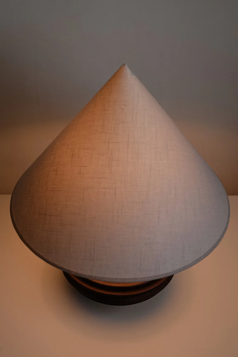 Vintage Ceramic Cone Table Lamp
