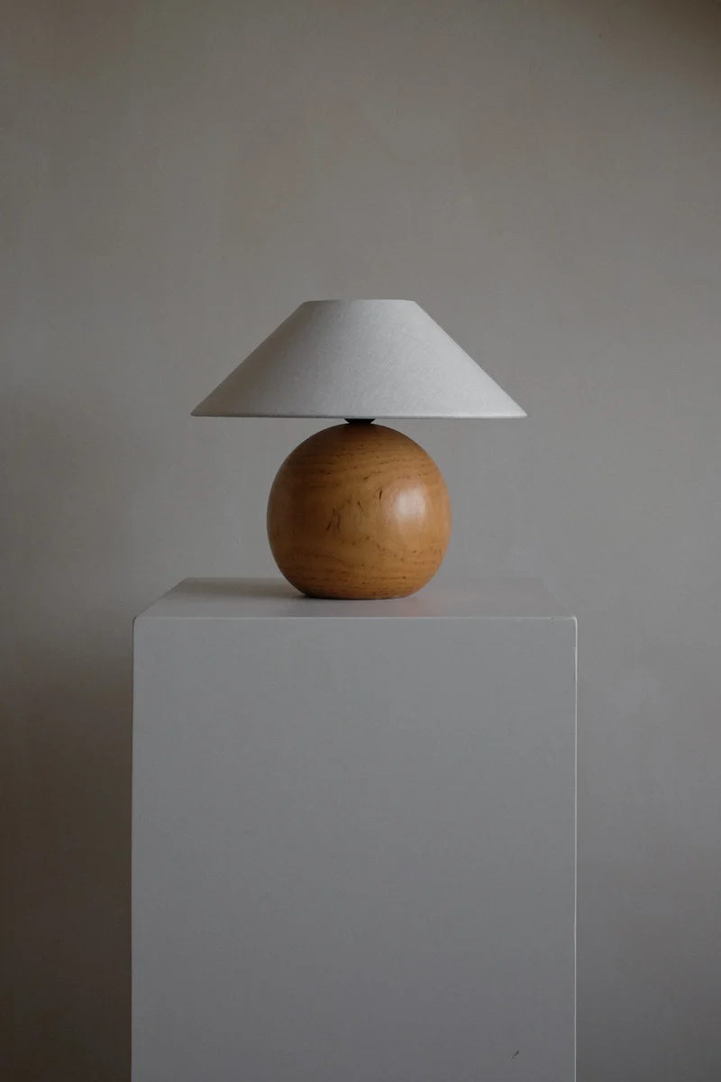 Wooden table lamp