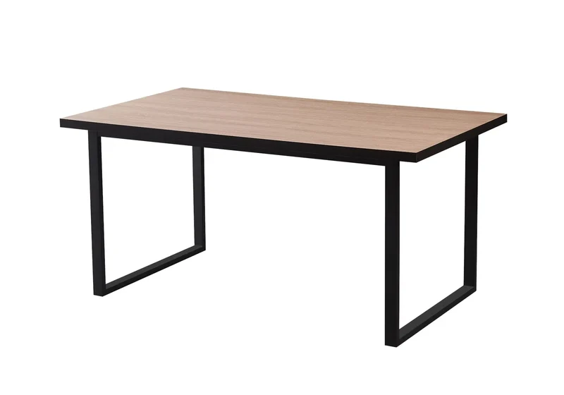 Table à manger noir bois gris - Nour