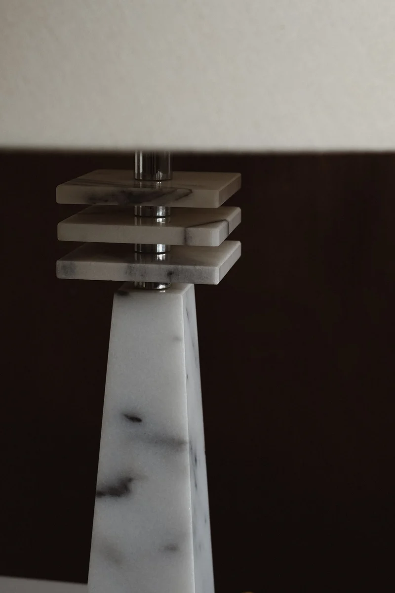 Vintage Marble Table Lamp