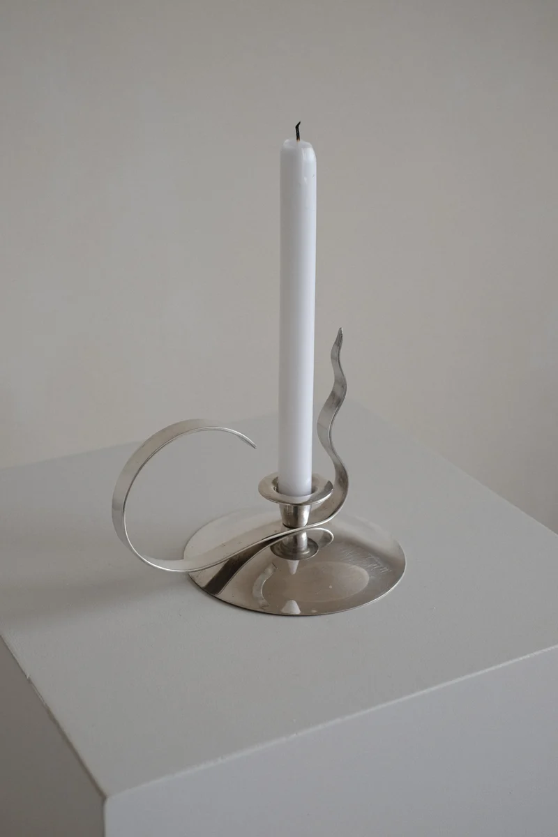 Silver-Plated Candle Holder