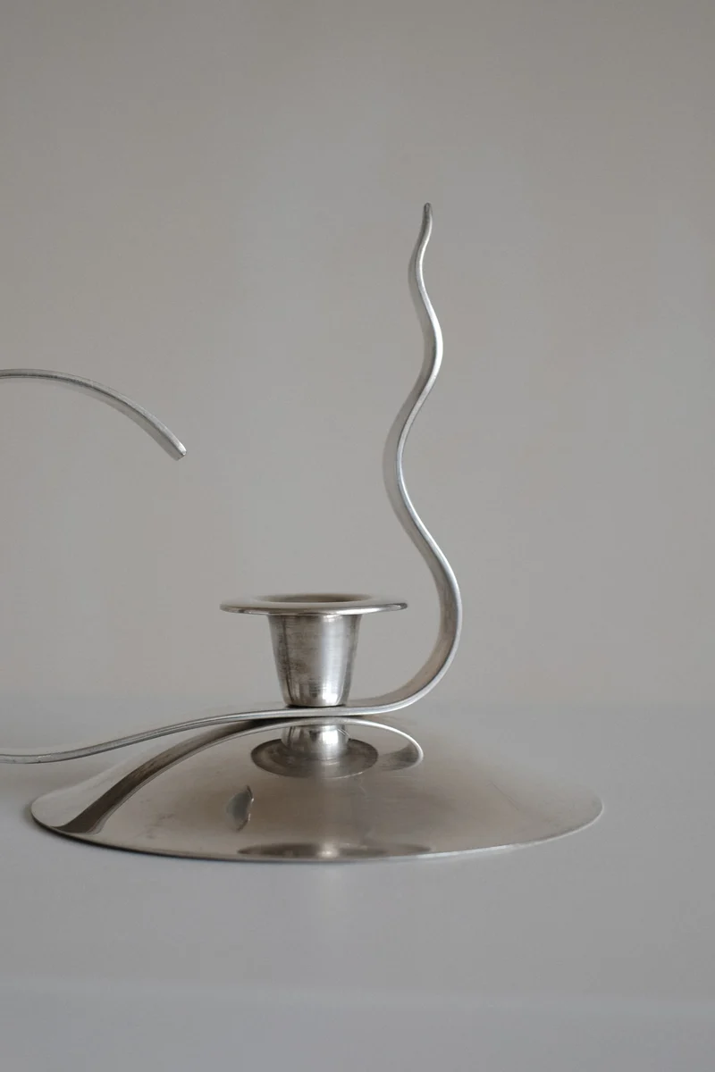 Silver-Plated Candle Holder