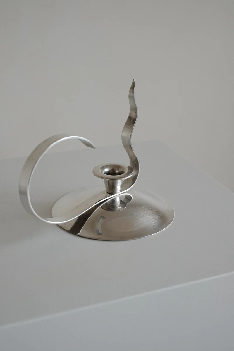 Silver-Plated Candle Holder