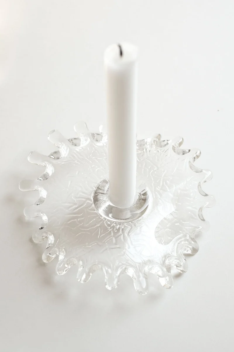 Glass Candle Holder