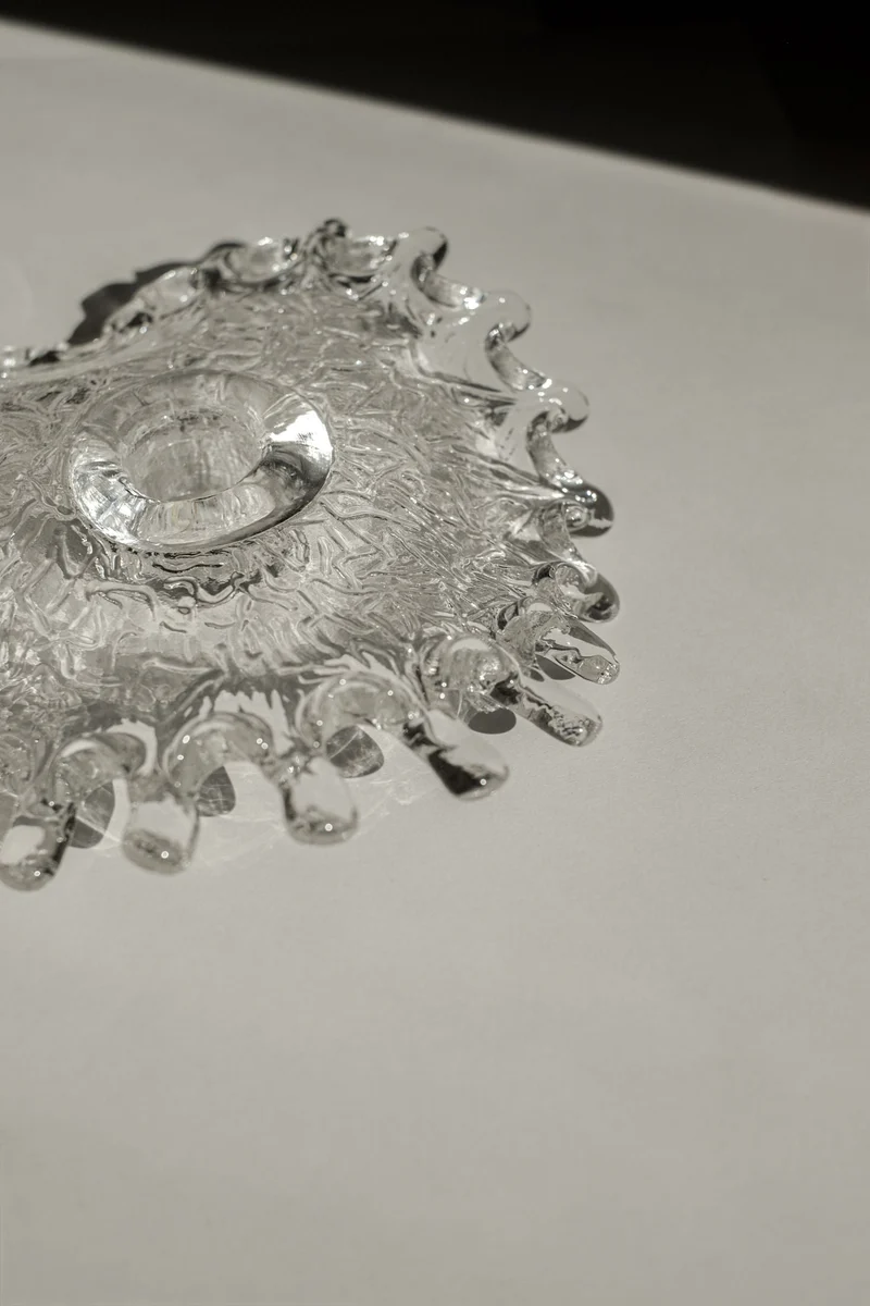 Glass Candle Holder