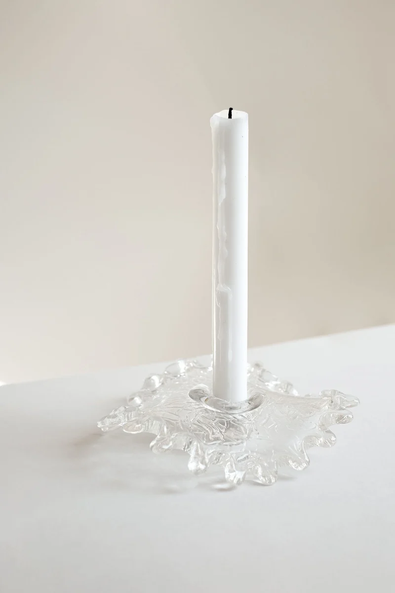 Glass Candle Holder