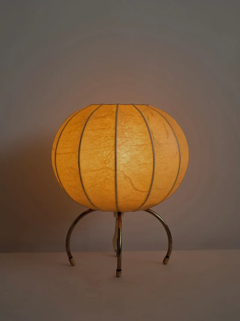 Vintage Cocoon Brass Table Lamp