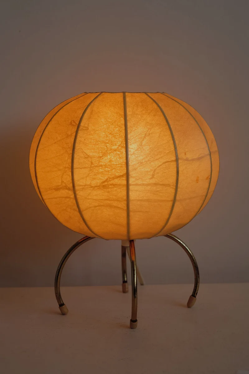 Vintage Cocoon Brass Table Lamp