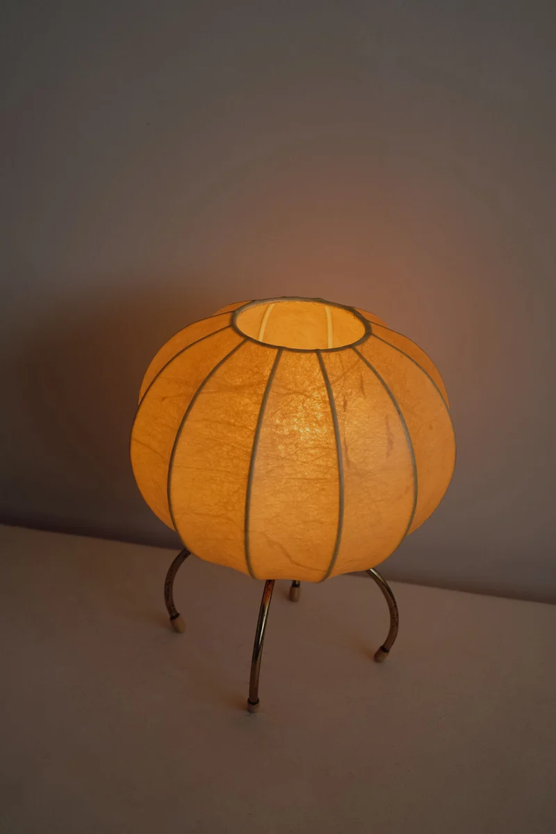 Vintage Cocoon Brass Table Lamp