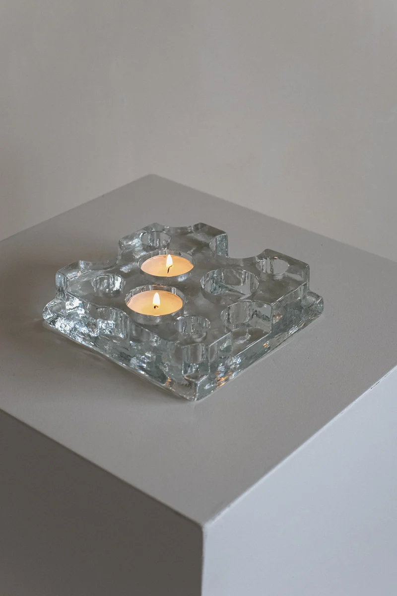 Glass Candle Holder