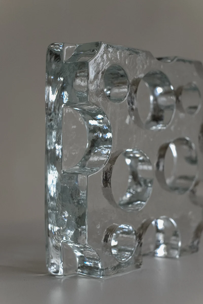 Glass Candle Holder