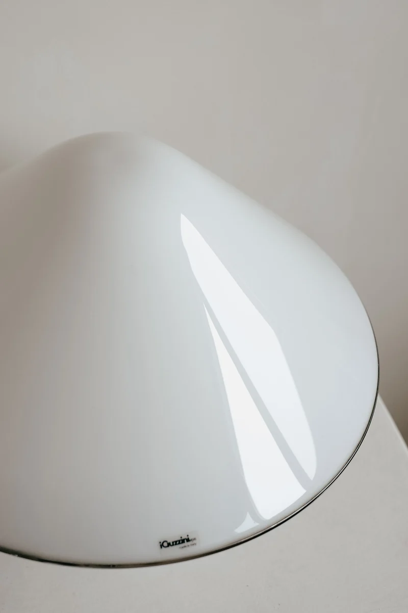 Vintage Harvey Guzzini Elpis Chrome Table Lamp