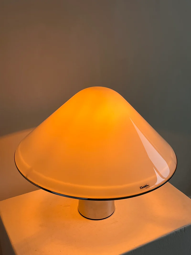 Vintage Harvey Guzzini Elpis Chrome Table Lamp
