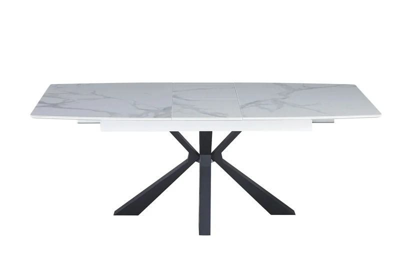 Table extensible céramique noir marbre noir - Urso