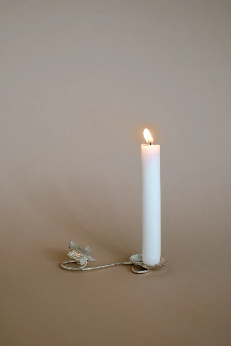 Silver-Plated Candle Holder