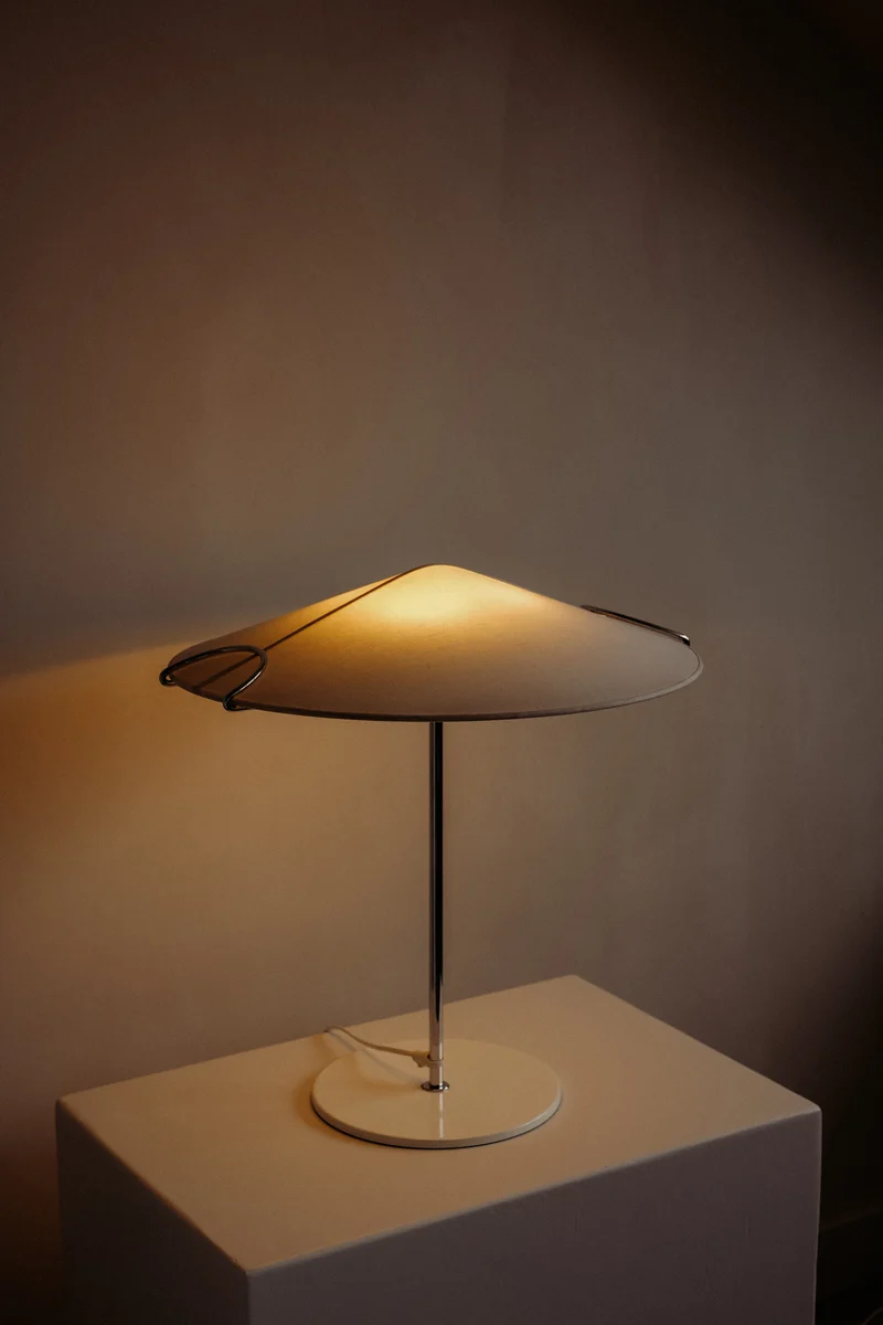 Vintage "Cello" Chrome Table Lamp 1980s