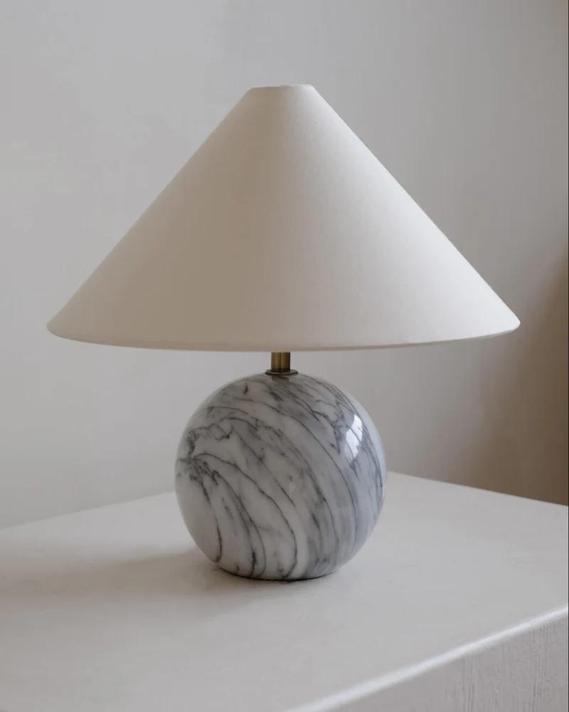 Vintage Marble Table Lamp