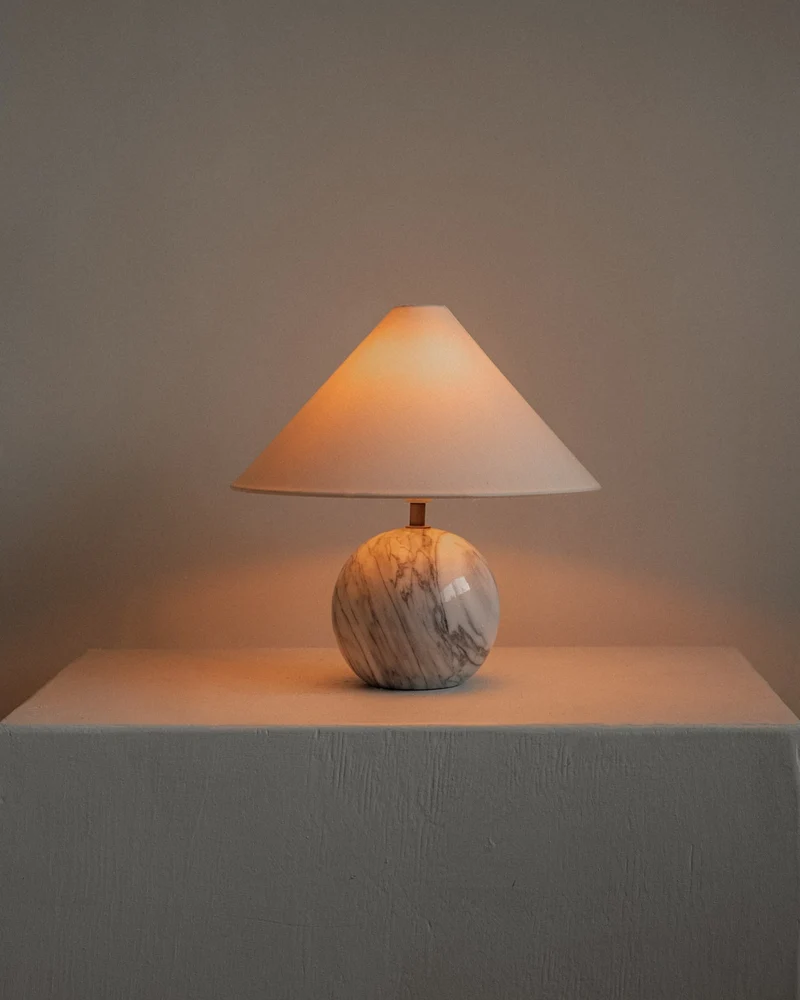 Vintage Marble Table Lamp
