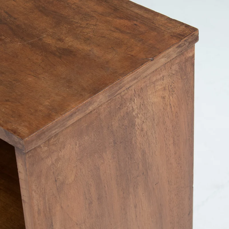 Art Deco Nightstand with Chrome Handles