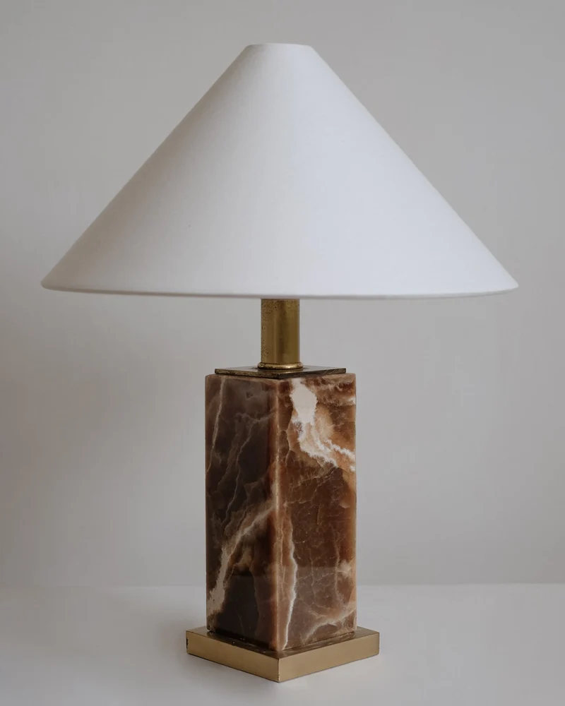 Vintage Onyx Table Lamp