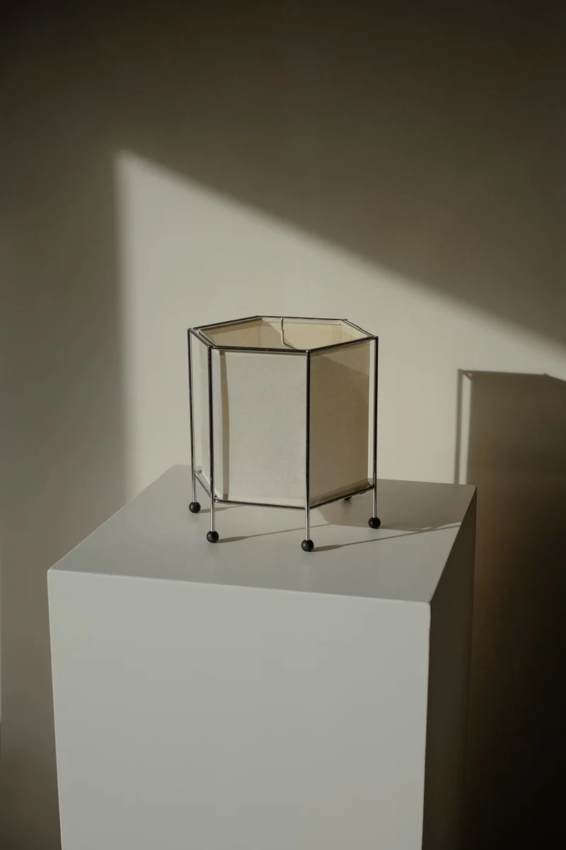 Vintage Japanese Rice Paper Table Lamp