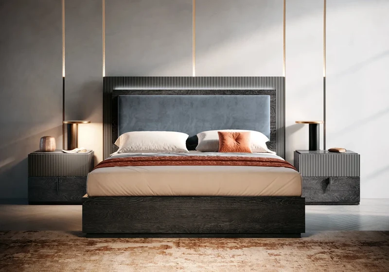Chambre complète modern capitonné ROMY