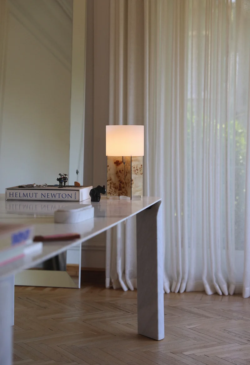 Lumix Table Lamp Poplar Wood