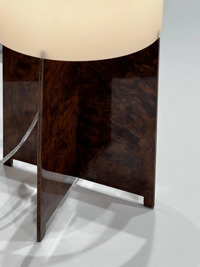 Lumix Table Lamp Walnut Wood
