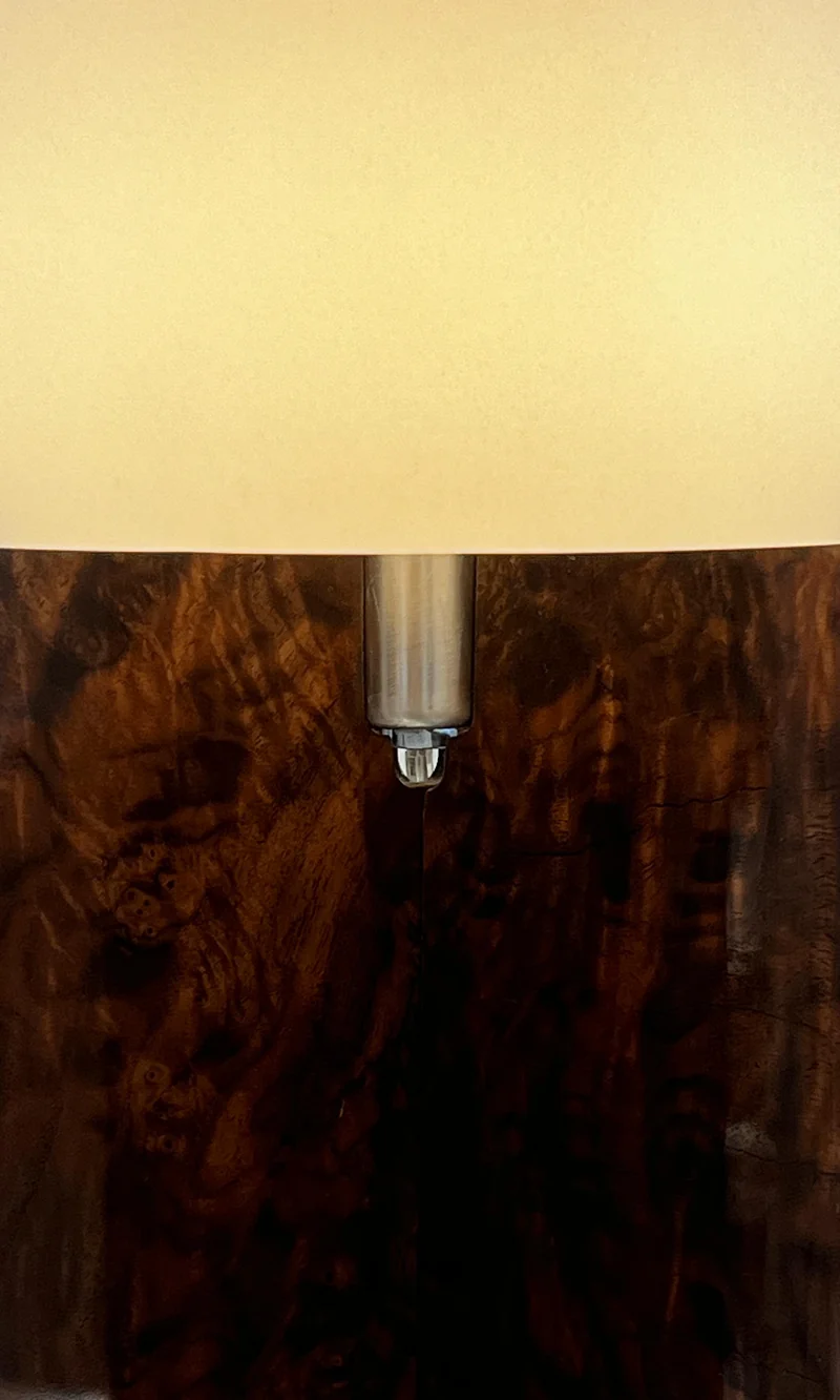 Lumix Table Lamp Walnut Wood