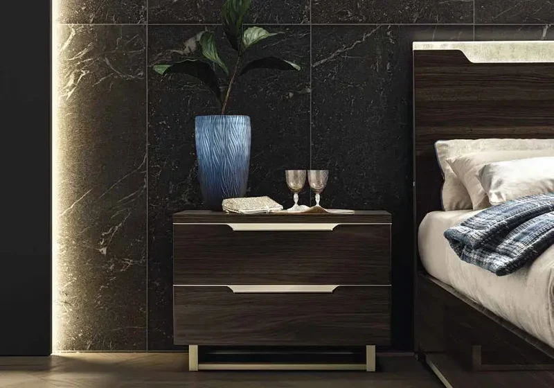 Chambre complète modern noyer LADY