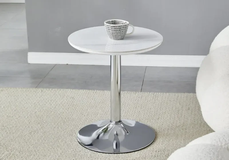 Petite table céramique marbre gris - Boye
