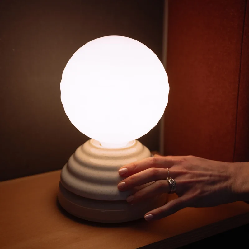 Wake Sleep Light in Pebble White - Set of 2