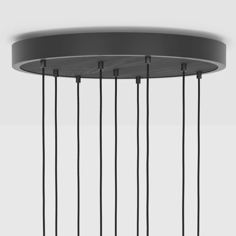 The Original Nine Pendant in Graphite + Voronoi III