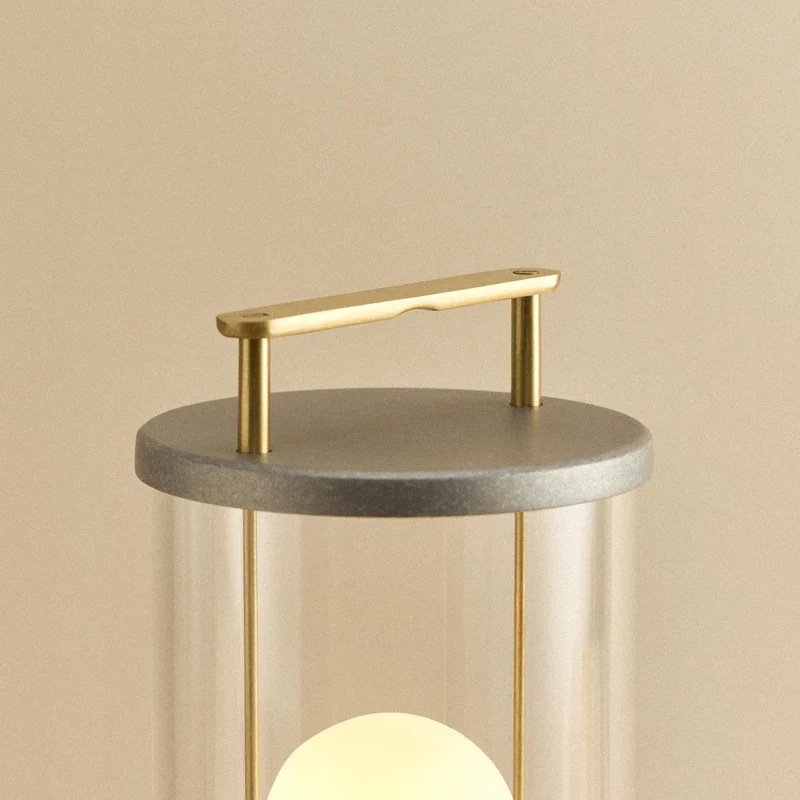 The Rugged Muse 1.0 Portable Lamp in Raw Aluminium