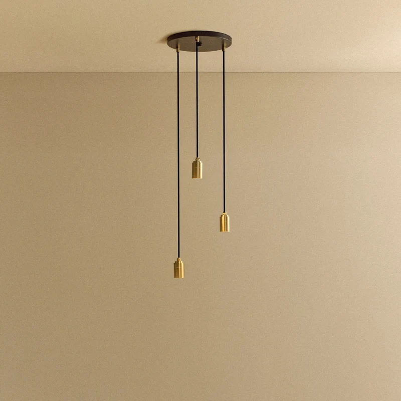 Triple Pendant in Brass