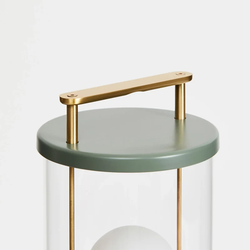The Muse 1.0 Portable Lamp in Pleasure Garden Green - Set of 2