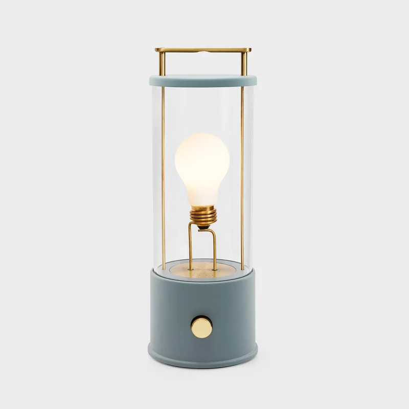The Muse 1.0 Portable Lamp in Selvedge Blue + Setting Plaster Pink - Set of 2