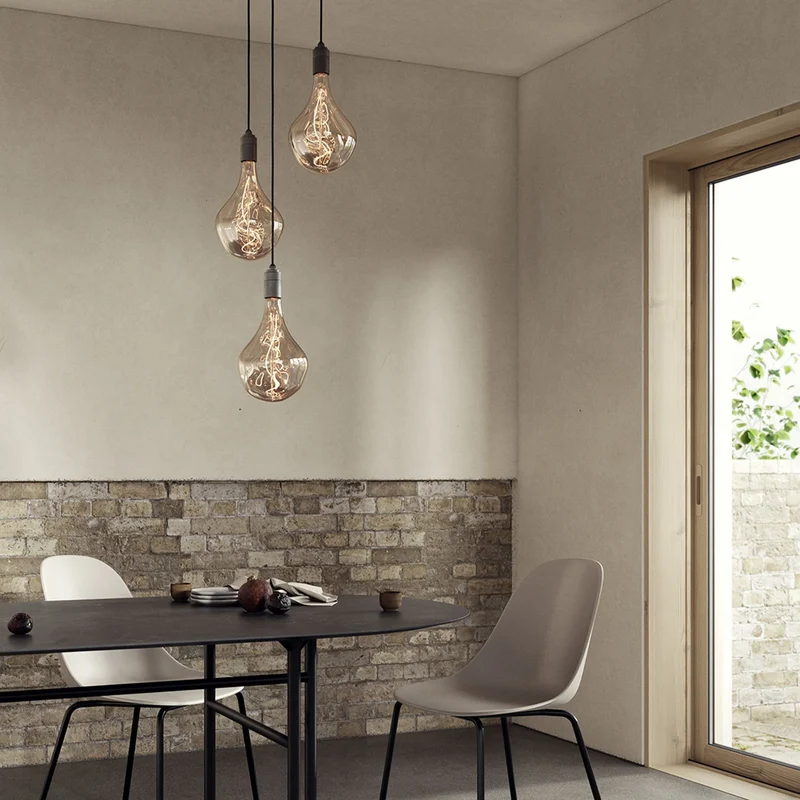 Voronoi II Pendant Light in Graphite - Set of 3
